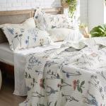 Bedsure Twin Floral Reversible Quilt Set