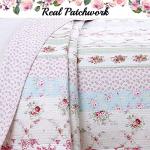 Pink Floral Reversible Quilt Bedding Set - Twin