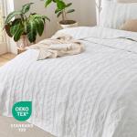 Bedsure Cotton Quilt Set - Queen, 3-Piece Geometric
