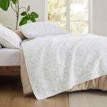 Bedsure Cotton Quilt Set - Queen, 3-Piece Geometric