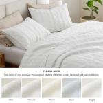 Bedsure Cotton Quilt Set - Queen, 3-Piece Geometric