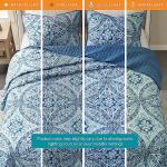 Reversible Quilt Set with Matching Shams - Aqua