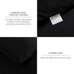 CozyLux Black Queen Comforter Set, 3 Pieces