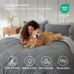 Bedsure 7-Piece Queen Comforter Set - Grey Reversible