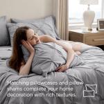 Bedsure Queen Comforter Set Grey - 7 Pieces