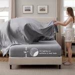 Bedsure Queen Comforter Set Grey - 7 Pieces