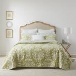 Laura Ashley Queen Reversible Quilt Set with Shams
