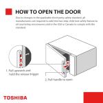 TOSHIBA Small Microwave Oven with Auto Menus