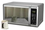 Emerson 0.7 Cu. Ft Silver Compact Microwave Oven