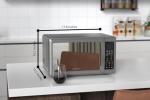Emerson 0.7 Cu. Ft Silver Compact Microwave Oven
