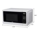 Compact 700-Watt Microwave Oven with 6 Settings