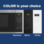 GE 900-Watt Stainless Steel Microwave with Auto Settings