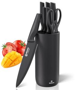 Brewin Kitchen Knife Set with Utility Block