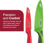 Zyliss 3 Piece Knife Value Set - Kitchen Knife Set - Kitchen Knife Set with Sheath Covers - Includes Paring, Serrated Paring & Utility Knives - Stainless Steel