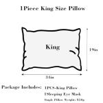 Kuyami Pillow The Kuyami Pillows Bed Pillows Queen Ssize Pillows Home & Hotel Bed Pillows,Shape Retention for Side,Back or Stomach Sleepers Breathable,Soft,Fluffy,Cool (1PCS,King (19x34))