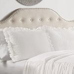Lush Decor Ruffled Queen Bedspread Set, White