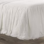 Lush Decor Ruffled Queen Bedspread Set, White