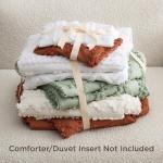 Bedsure Boho Kids Duvet Cover Queen Size（Duvet Insert/Comforter not Included - Tufted Duvet Cover Queen for All Seasons,Soft Shabby Chic Boho Bedding (Beige, 90" x 90")