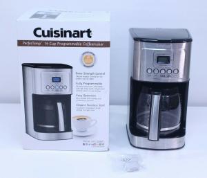 Cuisinart 14-Cup Coffee Maker, Programmable PerfecTemp Glass Carafe Coffee Machine with 1-4 Cup Setting, Brew Strength Control and Brew Pause, Stainless Steel, DCC-3200NAS