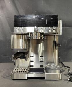 Ninja | Espresso Machine and Drip Coffee Maker| Luxe Café Premier Series | Integrated Coffee Grinder, Milk Frother, Assisted Tamper & Built-In Espresso Accessory Storage | Stainless Steel | ES601