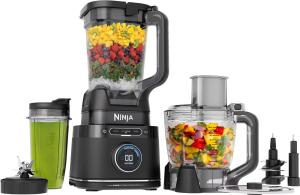 Ninja | All-in-One Blender & Food Processor | Best for Smoothies, Cookie Dough, Salsas, Cole Slaw & More | BlendSense Intelligence for Perfectly Smooth Results | 1800 Watt | Black | TB401