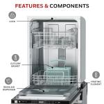 Honeywell 18" Stainless Steel Dishwasher with 8 Settings