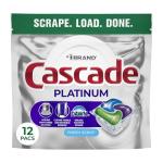 Cascade Platinum Dishwasher Pods, Fresh Scent, 12 Count