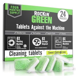 Rockin' Green Deep Cleaning Tablets, 24 Pack