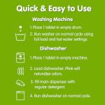 Washing Machine and Dishwasher Cleaner Tablets - Lemon Scent