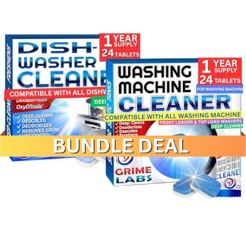 Washing Machine & Dishwasher Cleaner Tablets Bundle