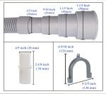 6.5ft Washing Machine Drain Hose Extension Kit