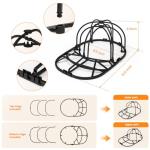 Hat Washer Cage for Baseball Caps - Black