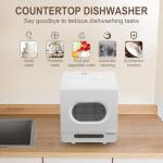 Compact Portable Dishwasher with 5 Wash Functions