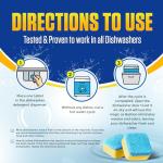 Lemon-Scented Dishwasher Cleaner Tablets - 24 Count