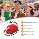 Hat Washer Cage for Baseball Caps - Black