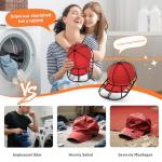 Hat Washer Cage for Baseball Caps - Black