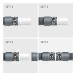 Washing Machine Drain Hose Connectors with Clamps