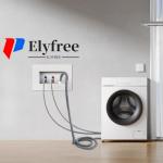 Elyfree 3.2 ft Flexible Washer Drain Hose Kit