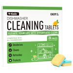Dishwasher Cleaner Tablets - 24 Pack Odor Eliminator