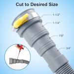 10ft Universal Washing Machine Drain Hose Kit