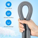 Elyfree 3.2 ft Flexible Washer Drain Hose Kit