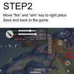 Mobile Game Controller with Aim Keys for Smartphones