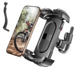 Bicycle Phone Holder with 2 Clamps for Smartphones