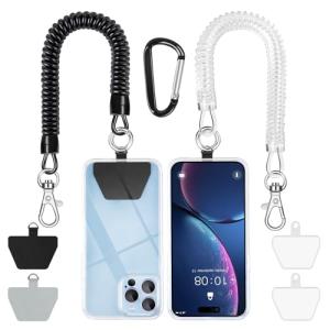 Phone Tether Lanyard with Strong Spring Hook - 2PCS