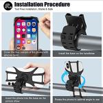 Deerfun Bike Phone Holder - 360° Adjustable Mount
