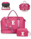 Personalized Monogram Weekender Bag with Shoe Compartment