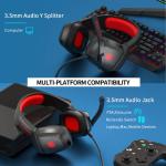 PHOINIKAS H1 Gaming Headset with Noise-Cancelling Mic