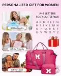 Personalized Monogram Weekender Bag with Shoe Compartment