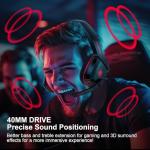 PHOINIKAS H1 Gaming Headset with Noise-Cancelling Mic