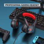 PHOINIKAS H1 Gaming Headset with Noise-Cancelling Mic